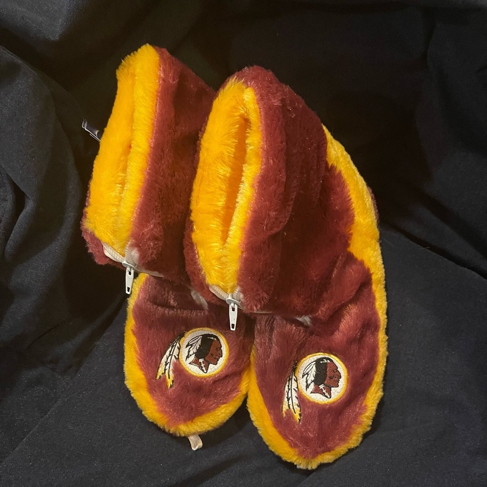 Washington Redskins Fuzzy Boot Slippers